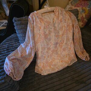 Paisley Pink Blouse (L)